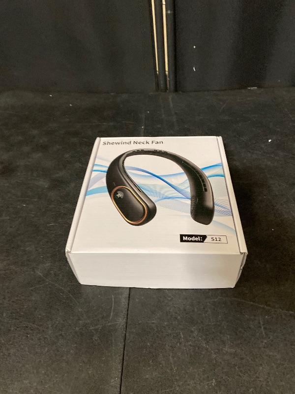 Photo 1 of Portable Neck Fan - Hands Free Personal Fan, Rechargeable Bladeless Fan with 5000mAh-Battery, Digital Display, 4 Speeds, Birthday Gifts for Men, Women, Mom, and Dad - Purple