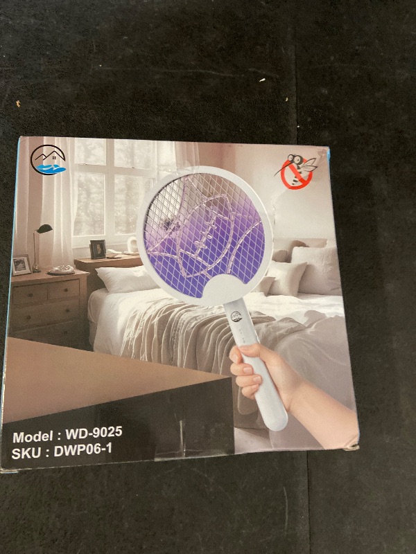 Photo 1 of Electric Fly Swatter Racket, Foldable 2 in 1 Bug Zapper with Purple Trap Lamp, 4000V & 1500mAh Powerful Mosquito Trap Killer with Type-C Rechargeable for Indoor Home Office Patio Camp(1 Pack)