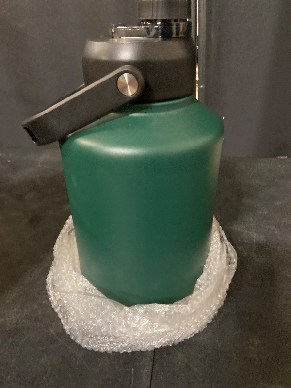 Photo 1 of BJPKPK One Gallon(128 oz) Insulated Water Bottle, Dishwasher Safe Stainless Steel Thermo, BPA Free Jug with Ergonomic Handle & Anti-slip Bottom, Large Water Bottle, Army Green