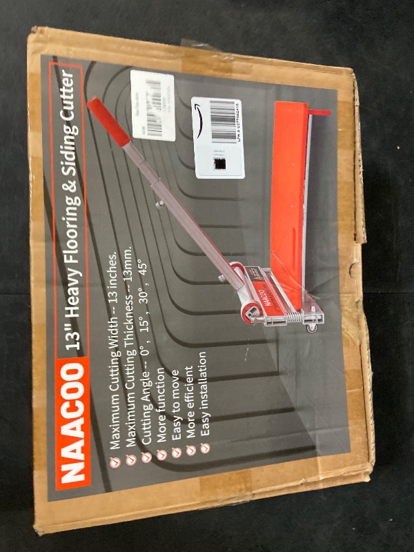 Photo 1 of Heavy Duty Laminate/Vinyl Floor Cutter, NAACOO 13” Vinyl Plank Cutter with Wheel – Just 1 Step Meet Angle&Length Cutting, Flooring Tools - Cuts Laminate Floor, Engineer Wood, LVP/T, VCT, SPC, WPC