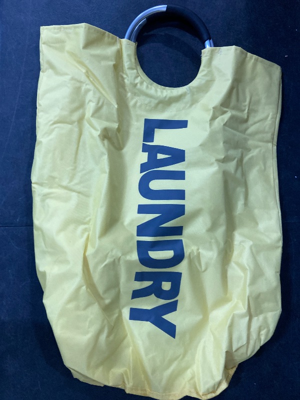 Photo 1 of Caroeas 95L Pro Large Laundry Basket (13 Colors), Waterproof Laundry Hamper, Laundry Bag with Padded Handles, Clothes Hamper Stands Up Well, Collapsible Laundry Basket Easy Storage(Yellow)