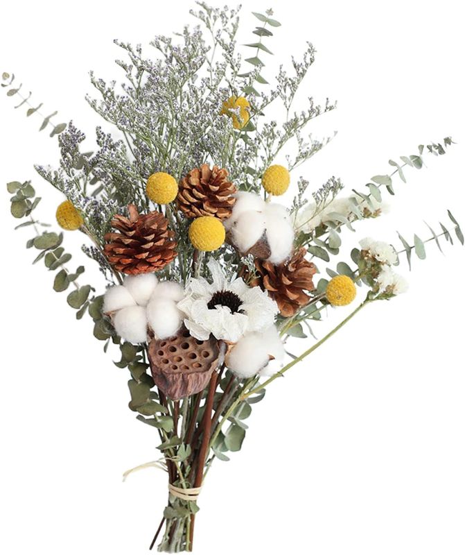 Photo 1 of Dried Flowers Bouquet Artificial Flower Crafts for Home Studio Living Room Wedding Decoration (Pine Cone)