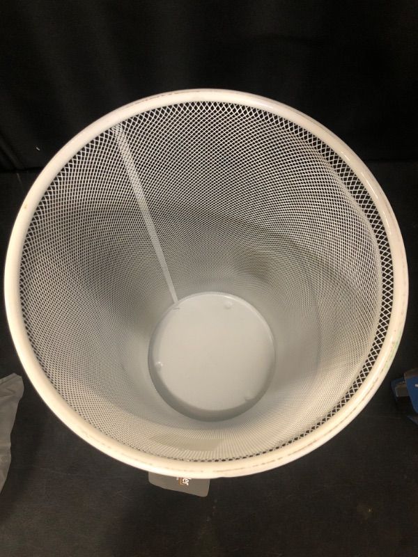 Photo 1 of Mind Reader Umbrella Stand, Multi-Purpose Mesh Storage Stand, Organizer for Office and Entryway, Metal Mesh, White