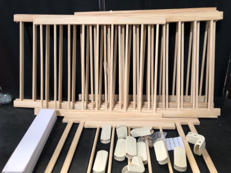 Photo 1 of Conababy Baby Playpen Play Fence Gate Play Pen Wood Large,Playpens for Babies and Toddlers Kids Indoor,Baby Play Yards Gym Area,Baby Day Care Play Pin (120x160x61cm)…