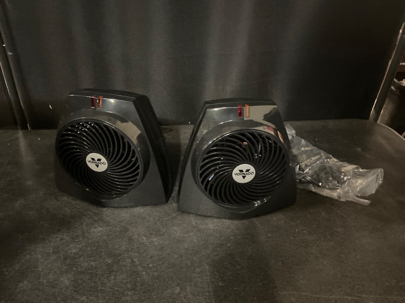 Photo 1 of [ 2 ] Vornado VH202 Personal Space Heater, Advanced Safety Features, 2 Heat Settings, Direct Heating, Fan Only Setting, Cool-Touch Exterior, Signature Vortex Heat Circulation, Gentle Heating, Black