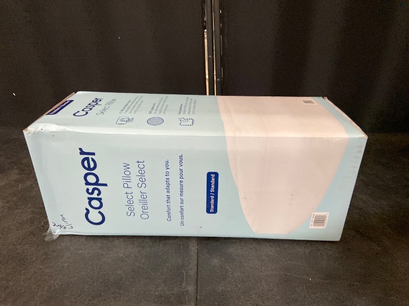 Photo 1 of Casper Sleep Essential Quilted Select Bed Pillow, Queen (U.S. Standard), White