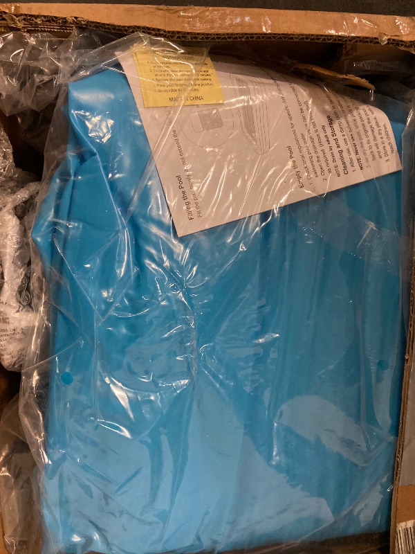 Photo 1 of Inflatable Swimming Pool with Pool Lights, 130" x 72" x 22" Full-Sized Large Inflatable Family Pool, Summer Water Party, Outdoor, Garden Backyard, Suitable for Adults