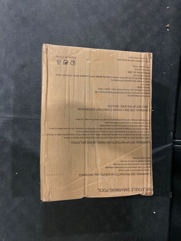 Photo 1 of Inflatable Swimming Pool with Pool Lights, 130" x 72" x 22" Full-Sized Large Inflatable Family Pool, Summer Water Party, Outdoor, Garden Backyard, Suitable for Adults