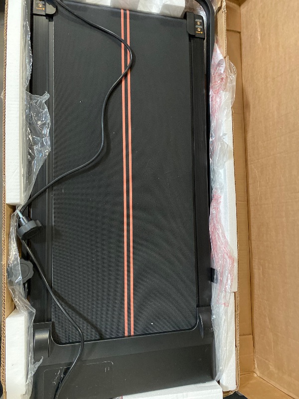 Photo 1 of Walking Pad with Handle Bar and Incline, 3.0HP Portable Small Treadmills with Handles for Home Small Spaces, 0.6-6.2MPH Electric Compact Walking Pads Treadmills with Incline, 320LB Capacity