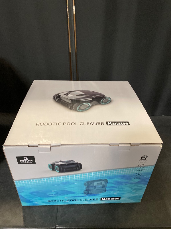 Photo 1 of Cordless Robotic Pool Cleaner, Pool Vacuum for Inground Pools, Wall Climbing, 120 Min Runtime, Quad-Motor, Powerful Suction, Automatic Pool Vacuum for In Ground Pool Up to 1500 sq. ft, Grayblack