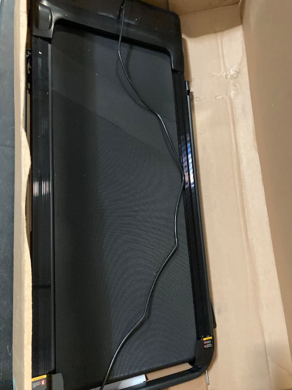 Photo 1 of Portable Treadmill with Handles, 0.6-6.2MPH Compact Walking Pad with Handle Bar, 3.0HP Electric Walking Pads Treadmills for Home Small, 320LBS Home Small Under The Desk Treadmill for Small Spaces