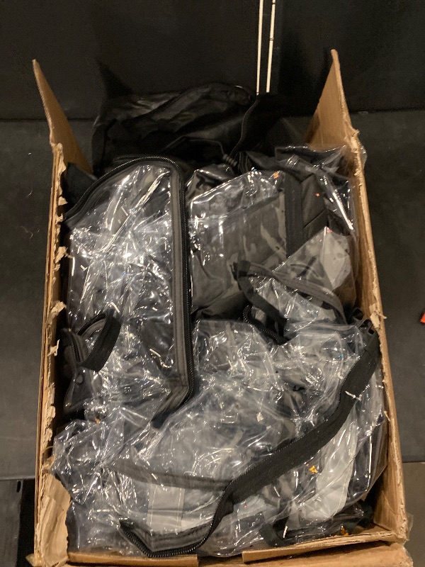 Photo 1 of KEMIMOTO Golf Cart Enclosure, 6 Passenger Golf Cart Rain Cover, 600D Waterproof Driving Enclosure with Clear PVC Windshield for Extended Roof Golf Cart