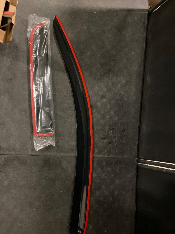 Photo 1 of 94761 Side Window Visor Wind Deflector,4pcs Outside Mount Tape-On Nice Sun Rain Guards Set fit for 2007-2021 Toyota Tundra Double Crew Cab With 2 3/4 Size Rear Doors