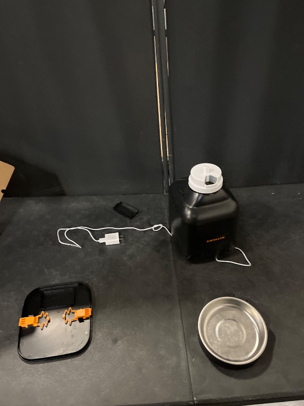 Photo 1 of Automatic Dog Feeder - 8L/34 Cups Large Capacity Automatic Cat Food Dispenser with LCD Screen, Large Food Tray, Battery Operated, Timed Cat Feeder, Up to 50 Portions 6 Meals Per Day, Keeps Fresh