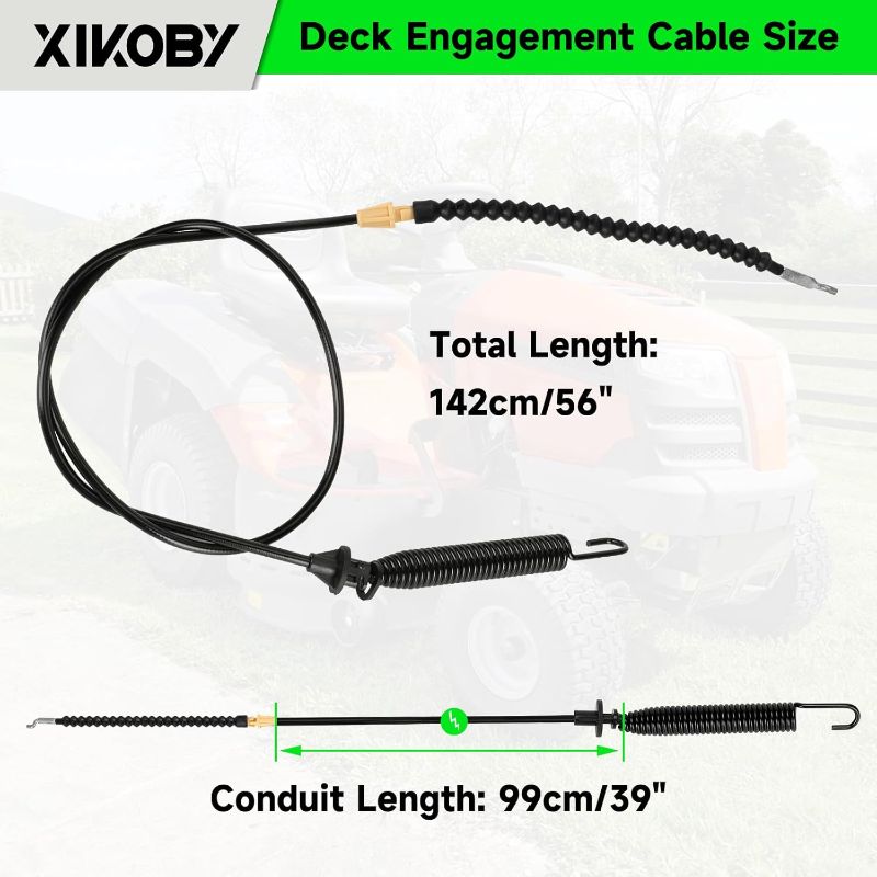 Photo 1 of 946-04173E Deck Engagement Cable Compatible with Troy Bilt Pony Craftsman MTD Bolens Riding Lawn Mower Tractor Yard Machine Lawnmower Replacement Parts 94604173E 746-04173E 946-04173B 74604173B
