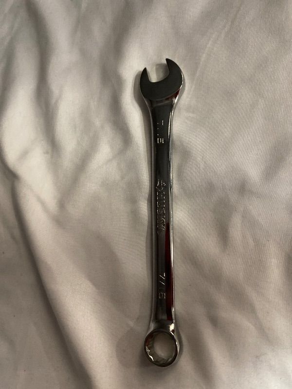 Photo 1 of 7/8 in. 12-Point SAE Full Polish Combination Wrench