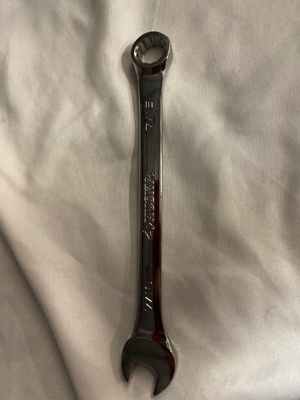 Photo 1 of 7/8 in. 12-Point SAE Full Polish Combination Wrench