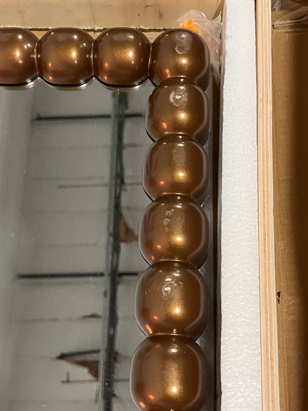 Photo 1 of Antique Arched Full Length Mirror, Vintage Beaded Decorative Floor Full Body Dressing Mirror as Room Decor Hanging Leaning Standing for Living Room, Bedroom, Vanity Area