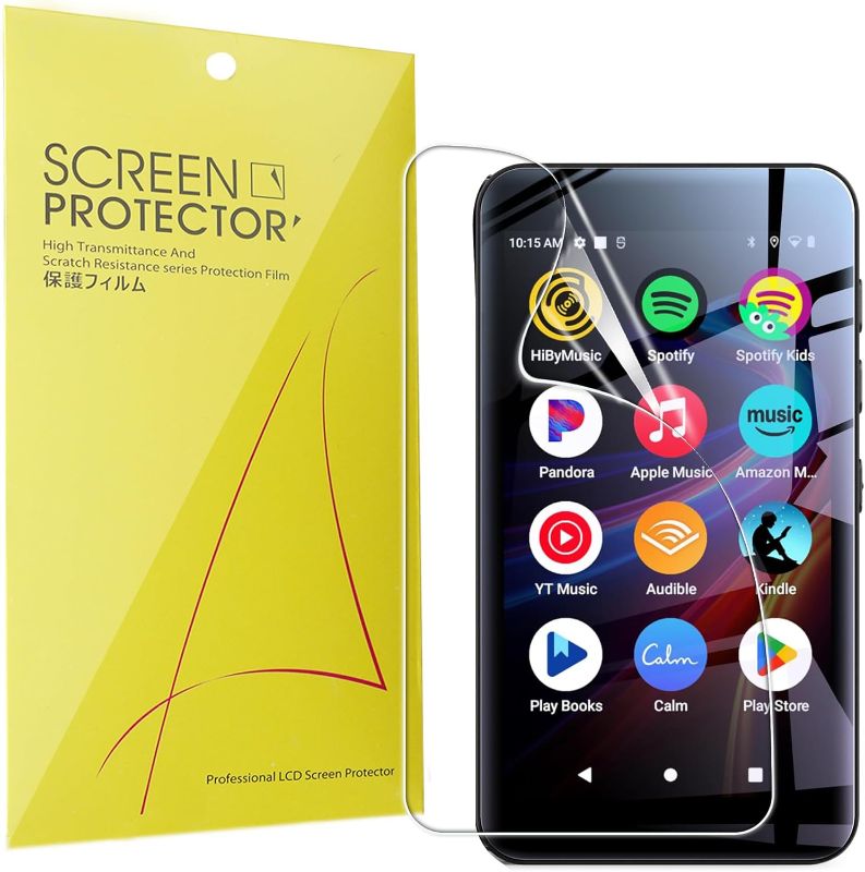 Photo 1 of Lamshaw Compatible for innioasis G5 MP3 Player Screen Protector, [6 Pack] Full Coverage TPU Clear Film Compatible with innioasis G5 4" MP3 Player (6 Pack)
