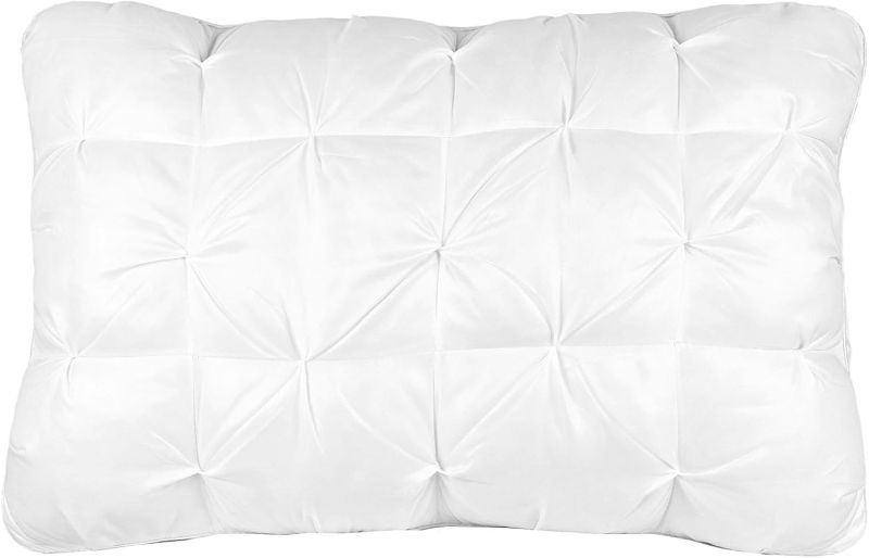 Photo 1 of *GRAY* WESLEEPER Pillows Queen Size Set of 1 Pillow for Sleeping Christmas Pillows Hotel Pillows 20x30 -Inches Deep Sleep Neck Support Suitable for Supine, Prone, or Side-Lying Sleeping Positions(Gray)