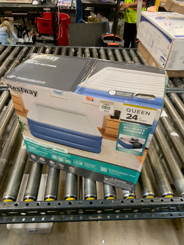 Photo 1 of Bestway Tritech Air Mattress Queen 24" with Built-in AC Pump Navy