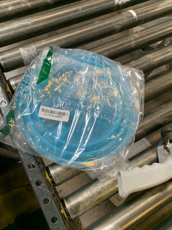 Photo 1 of Kichwit Collapsible Silicone Microwave Plate Cover Splatter Guard, Dishwasher Safe & BPA Free, 11”, Blue
