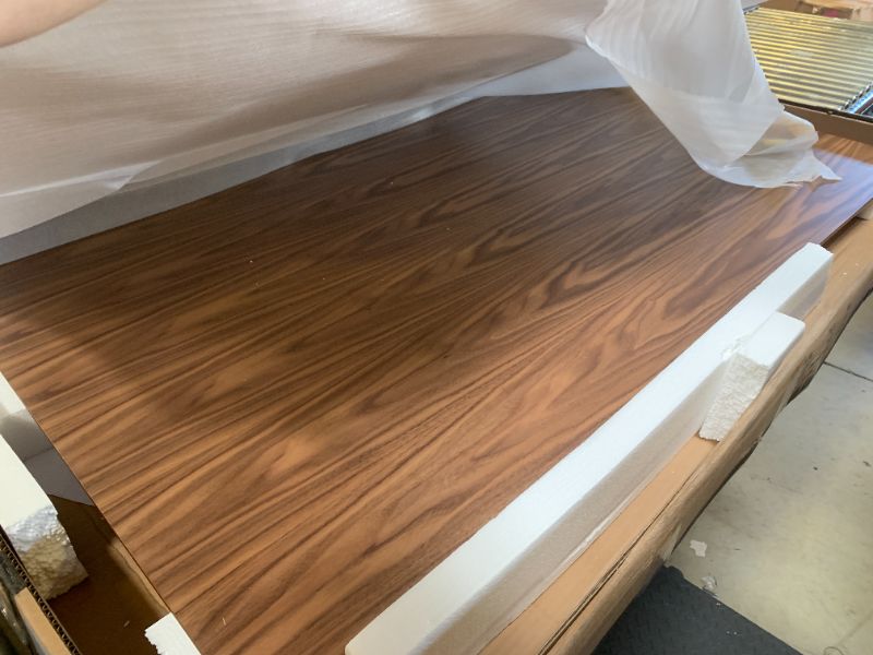 Photo 1 of Armen Living Westmont 59" Rectangular Dining Table in Walnut Wood