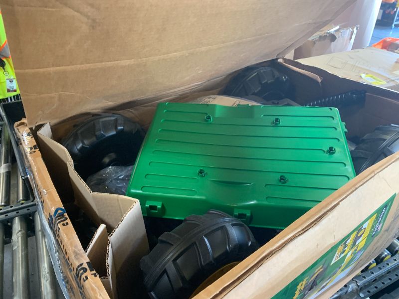 Photo 1 of Peg Perego John Deere Ground Force Tractor with Trailer 12 Volt Ride on