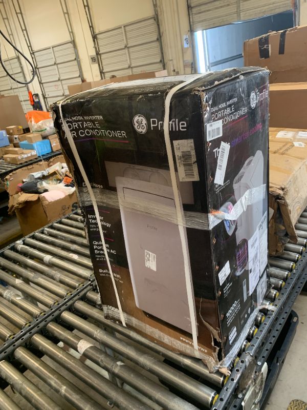 Photo 1 of GE PPHV10WWF 10,000 BTU Portable Air Conditioner for Medium Rooms up to 550 sq ft. (9,850 BTU SACC), 3-in-1 with Dehumidify, Fan, and Auto Evaporation, Included Window Installation Kit, White