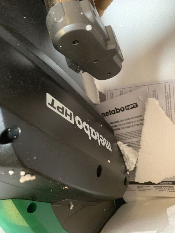 Photo 1 of Metabo HPT 12-Inch Dual Bevel Sliding Miter Saw, 4000 RPM No-Load Speed, 45° Left and Right Bevel Range, Precision Miter Angles, 9 Detent Stops, Xact Cut Shadow Line, C12RSH3