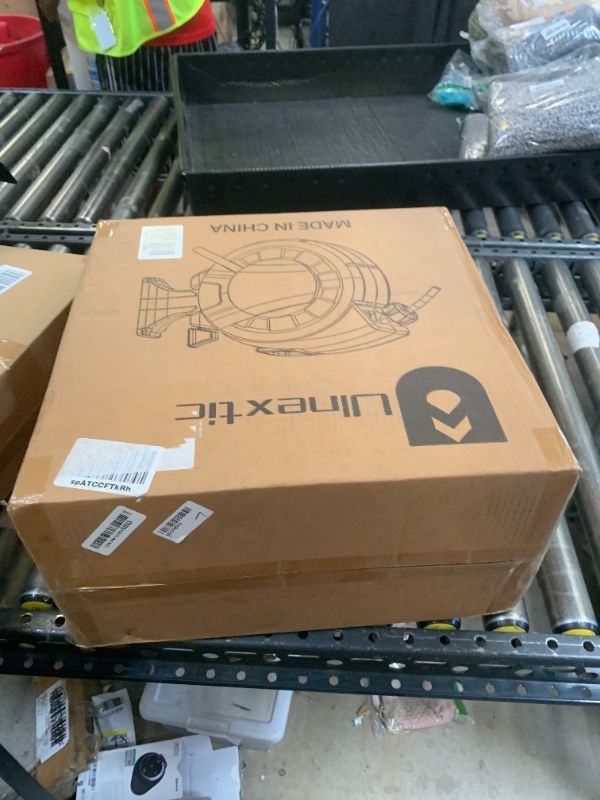 Photo 1 of Retractable Garden Hose Reel, 1/2 in x 100 ft Wall Mounted Hose Reel, 10-Pattern Spray Nozzle, Any Length Lock/Slow Return System/Wall Mounted/180°Swivel Bracket
