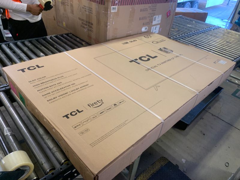 Photo 1 of TCL 65-Inch Class Q65 QLED 4K Smart TV with Fire TV (65Q651F, 2024 Model), Dolby Vision, HDR PRO+, Dolby Atmos, Alexa Built-in with Voice Remote, Apple AirPlay 2 Compatibility, Streaming Television