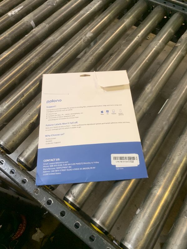 Photo 1 of POLONO 2" x 4" Crystal Clear Address Labels, Shipping Address Labels for Inkjet & Laser Printers, Waterproof Label, Easy to Peel (250 Labels, 25 Sheets)