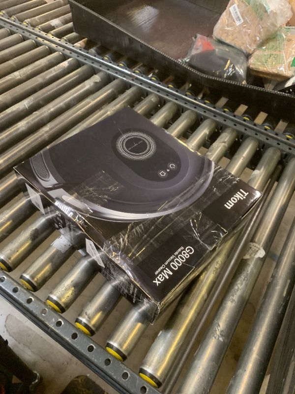 Photo 1 of Tikom Robot Vacuum and Mop Combo, 5000Pa Robotic Vacuum Cleaner, 150 Min Max, App & Remote Control, Ideal for Hard Floor, Carpet, Pet Hair, Self-Charge(G8000 Max)