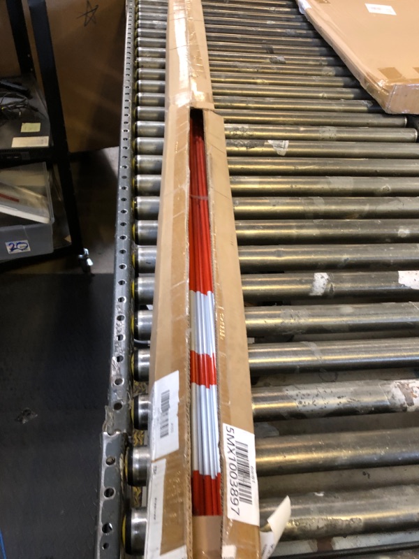 Photo 1 of labworkauto 72" Inch Snow Stakes Driveway Markers Poles Snow Plow Stakes Fiberglass 5/16 Inch Diameter Orange with Two 9.8" Reflective Tapes Fit for Driveway Mark Snow Plow Parking Lots 25pcs