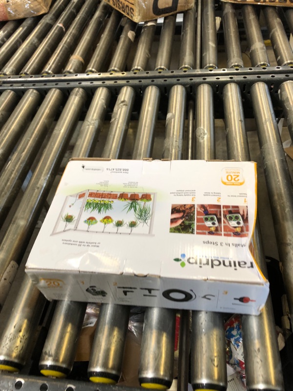Photo 1 of Raindrip R560DP Automatic Drip Irrigation Watering Kit with Customizable Timer for Containers and Hanging Baskets, Waters up to 20 Plants, Includes 20 PC Drippers, Black