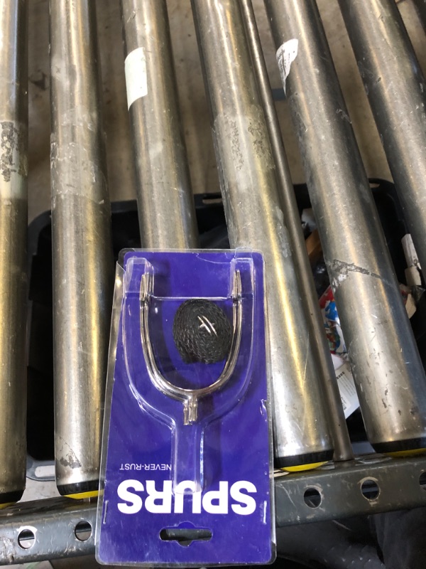 Photo 1 of HORZE Flat End Spurs Set - Silver - K 1/2