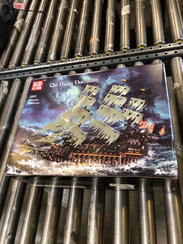Photo 1 of Mould King Large Pirates Ship Model Building Blocks Kits, MOC Dutchman Building Block Pirate Ship Construction Set to Build, Toys Gift for Kids Age 8+/Adult Collections Enthusiasts (4364+Pieces)