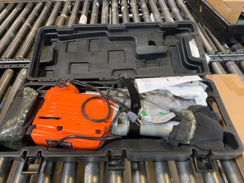 Photo 1 of VEVOR Demolition Jack Hammer, MAX 2200W Electric Jackhammer Heavy Duty, 1350 BPM Concrete Breaker 6pcs Chisels Bit Chipping with Case