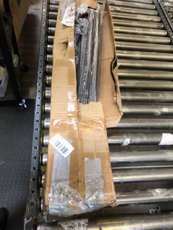Photo 1 of WICHEMI 42 Pack Wrought Iron Stair Balusters - 44" x1/2" Hollow Straight Bar Spindles for Staircase Interior, Deck Railing and Posts with Baluster Plate Shoes
