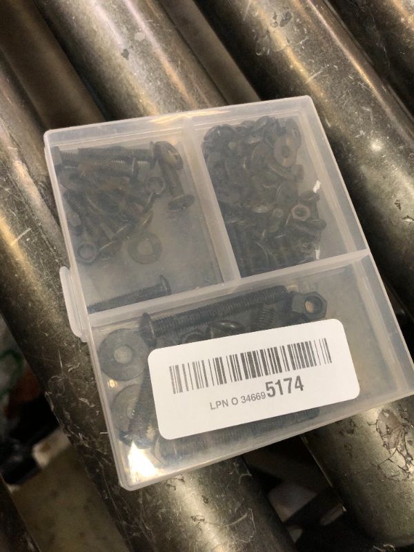 Photo 1 of Mr. Pen- Bolts, Nuts, and Washer Assortment Kit, 113 Pcs, Black, Bolt and Nut Set