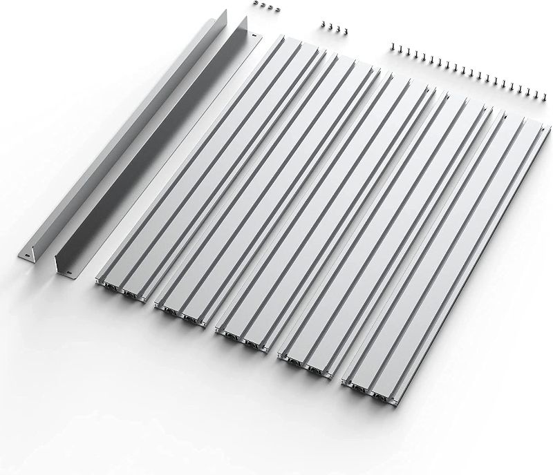 Photo 1 of T-Slot Table 6060 Extension Aluminum Spoilboard for CNC Router Machine PROVerXL 4030 XY-Axis Extension Kit, 840 x 600 x 15mm (33.1''x 23.6''x 0.6'')