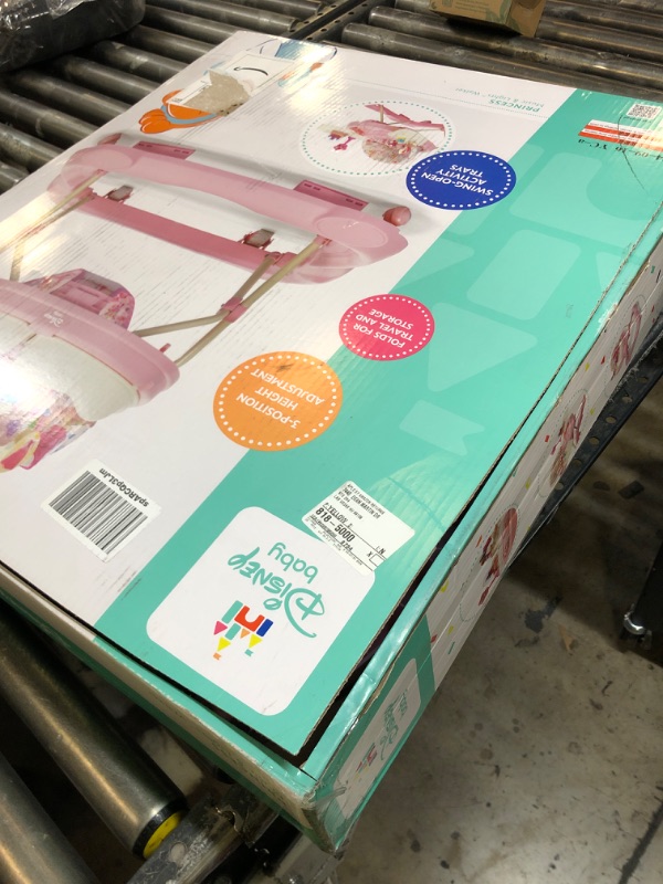 Photo 1 of Disney Baby Walker with Wheels, Pink Baby Walkers and Activity Center for Infants 