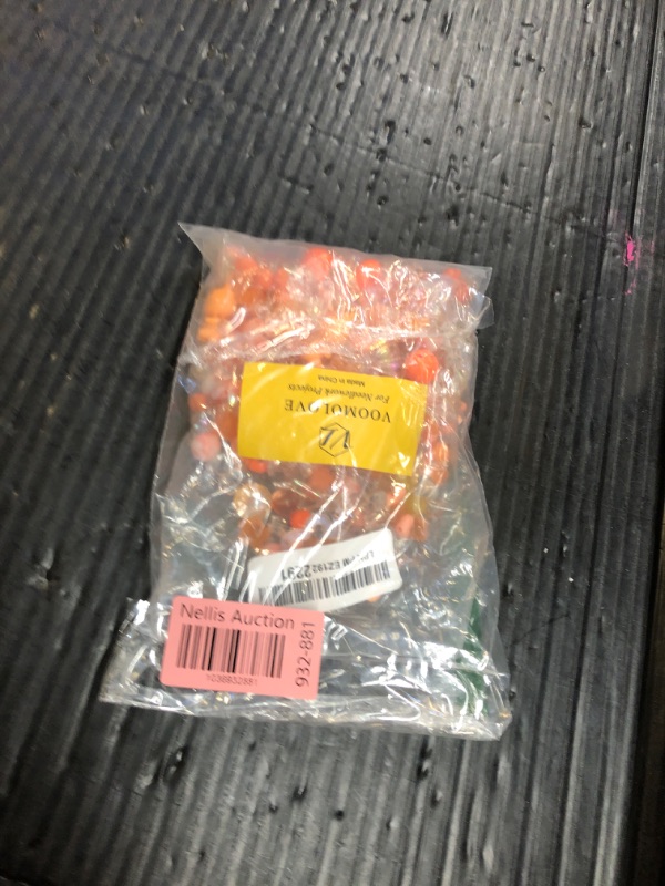 Photo 1 of 200g Orange Mix Shape Set Acrylic Bow Butterfly Flower Heart Candy Beads Plastic Bead for Bracelet Necklace DIY Supplies (Orange Mix)