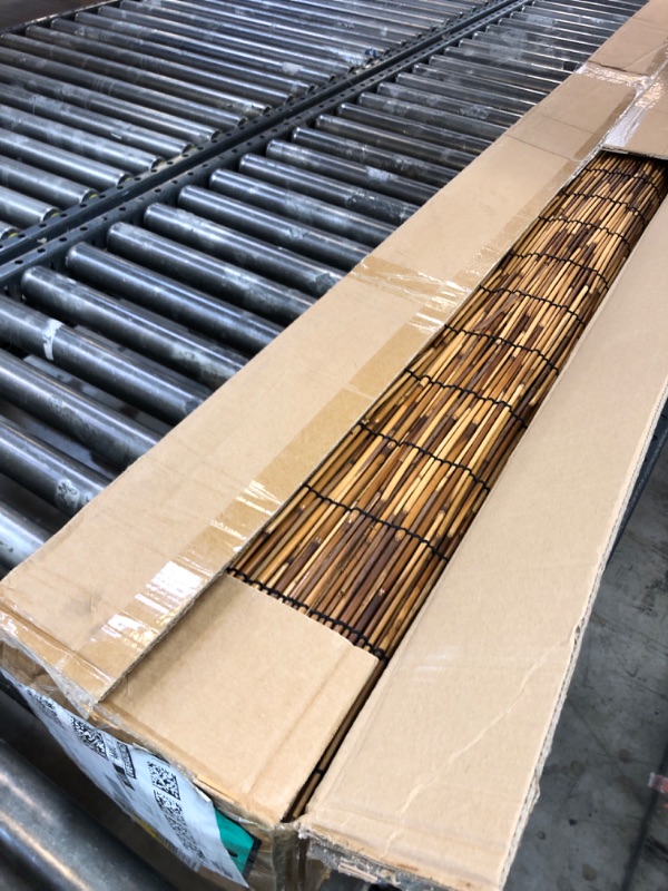 Photo 1 of ZNCMRR Natural Bamboo Fencing 6 Feet High Privacy Fence Reed Fencing Rolls Screen Curtains for Balcony Patio Shades Garden Backyard Outdoor ?Brown?