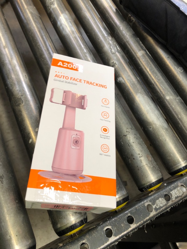Photo 1 of Jiangler Auto Face Tracking Tripod 360° Rotating Cell Phone Photo and Video Kits Stand, No App, Phone Camera Stand with Remote and Gesture Control for Live Recording Tiktok Pink1
