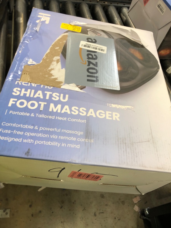 Photo 1 of RENPHO Foot Massager Machine with Heat [2025 Upgraded], Foot Massager for Plantar Fasciitis, 3 Heat Levels, Gifts for Women Mom Dad, Wireless Control, Feet Massage