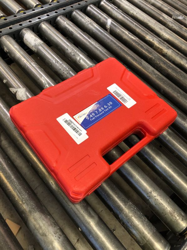 Photo 1 of BETOOLL Fuel Pressure Test Kit 0-100PSI with 9.49,7.89,6.30 Fuel Line Fittings