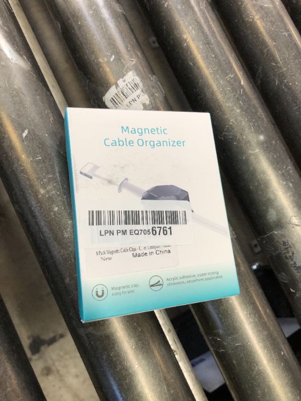 Photo 1 of 8 Pack Cord Organizer - Cord Holder for Nightstand - Cable Clips - Cord Holder, Magnetic Cord Organizer, for Desk, Nightstand, Phone Charger, Computer, Home, Office, Car