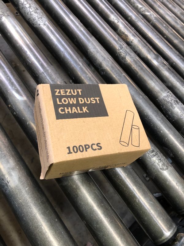 Photo 1 of ZEZUT White Chalk 100PCS, Low Dust Chalks Stick Bulk for Chalkboard Blackboard Non-Toxic